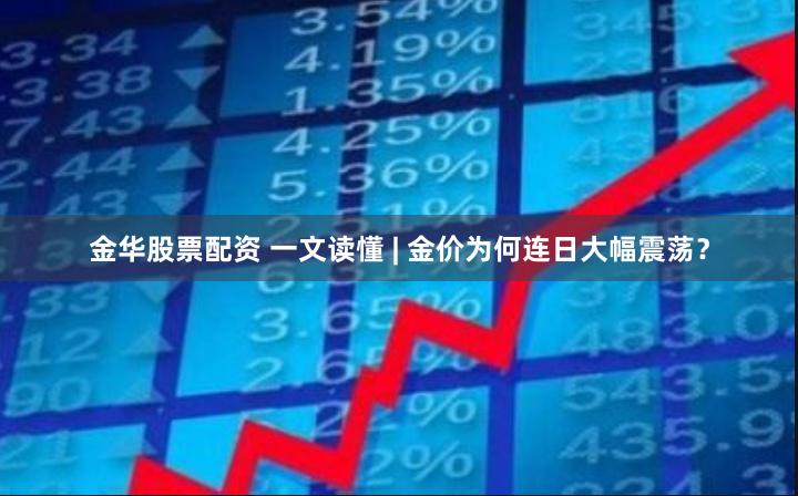 金华股票配资 一文读懂 | 金价为何连日大幅震荡？