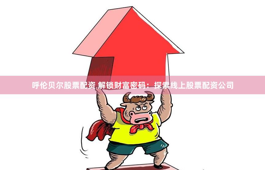 呼伦贝尔股票配资 解锁财富密码：探索线上股票配资公司